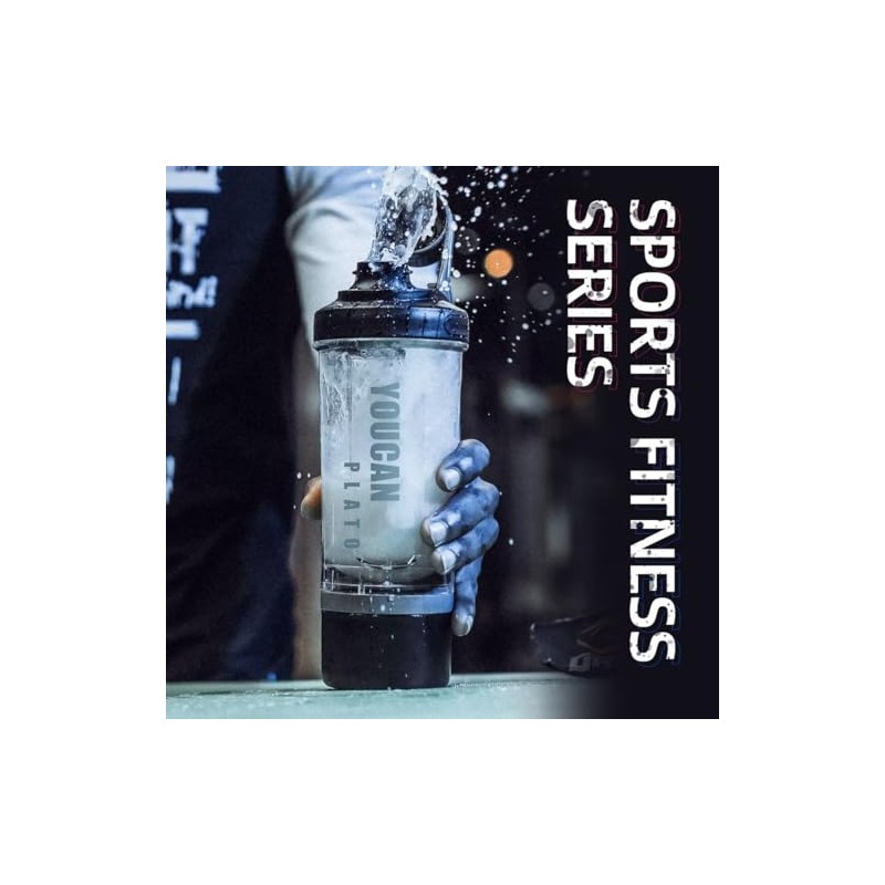 21oz Protein Shaker Bottle with Storage Compartment