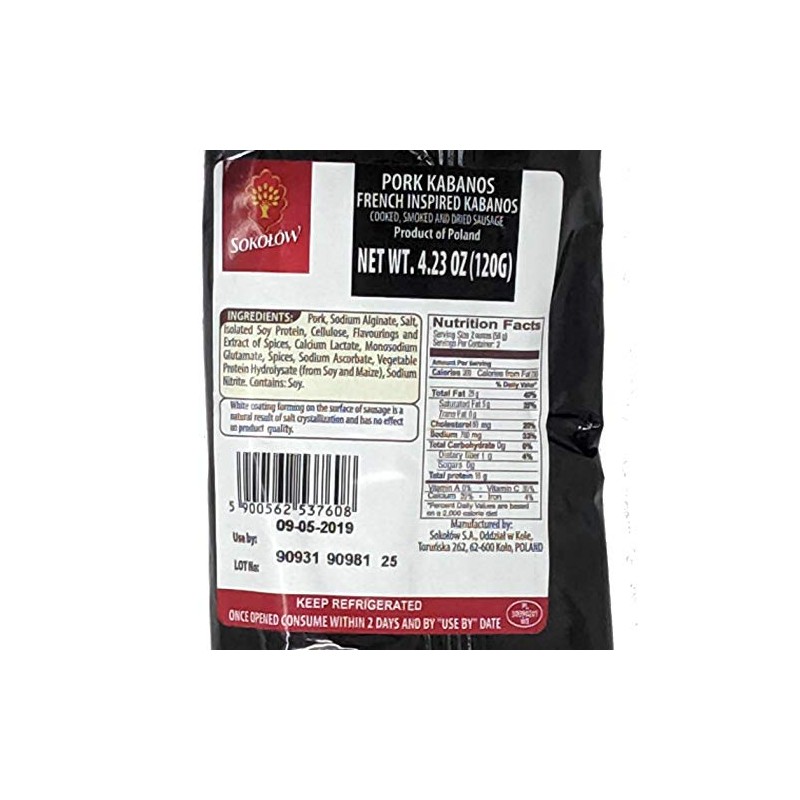 Pork Kabanos - Thin French Inspired Kabanosy Sokolow