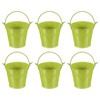 PATIKIL 2.7"x2.4" Small Metal Buckets with Handle, 6 Pcs Mini