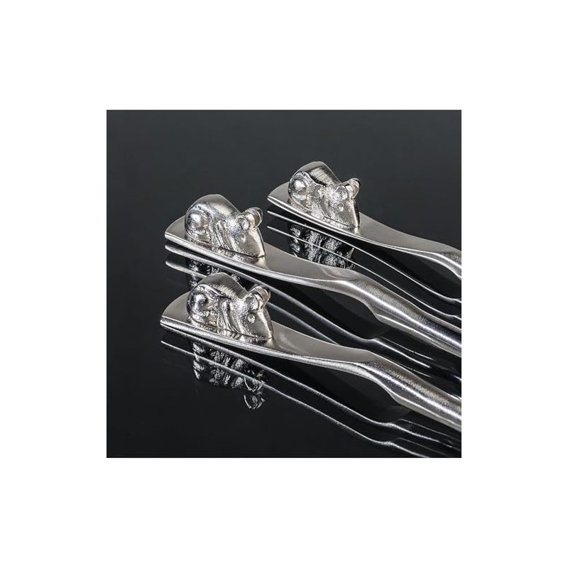 Abbott Collection Home 36-Squeak/Pate Spreader with Mouse, Silver