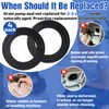 4-Pack Washer Drain Gasket Compatible with WH23X38617 Pump Filter with
