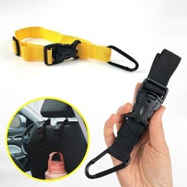 Webbing strap carabiner carrier bag backpack motorcycle buckle auxiliary hook connecting loop fixing holder / 웨빙 스트랩 카라비너 캐리어 가방 배낭 오토바이 버클 보조 걸이 연결 고리 고정 홀더