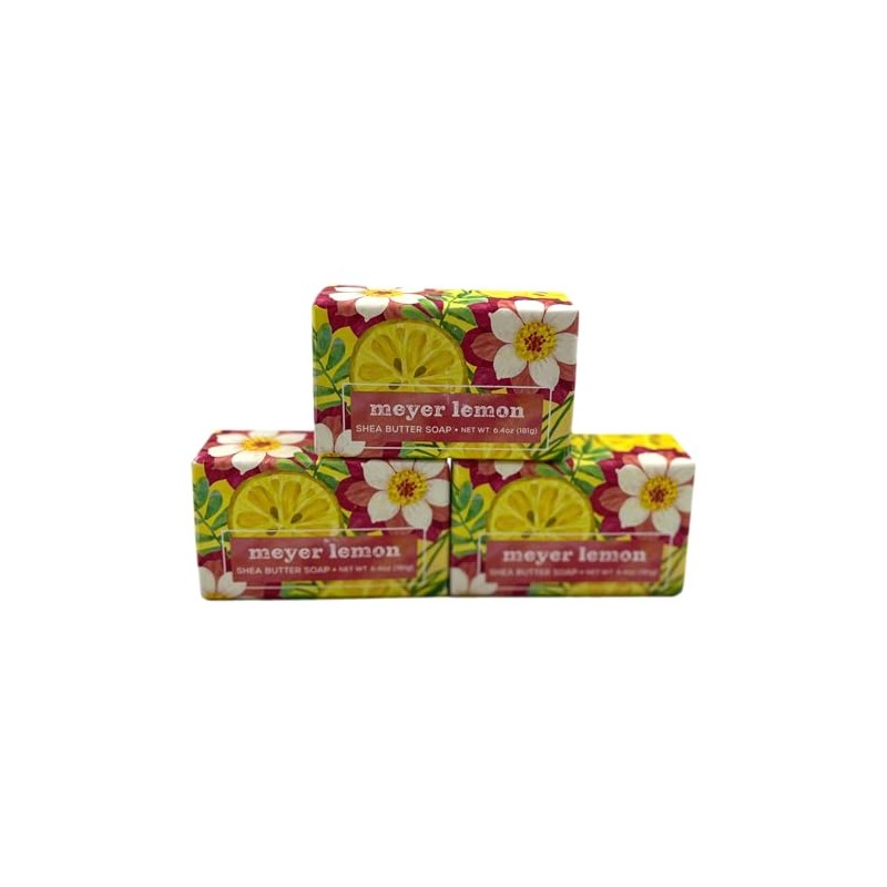 Greenwich Bay Trading Company Meyer Lemon Shea Butter Soap, 6.4
