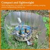 9500W Portable Windproof Camping Stove, Backpacking Camp Stove with Two