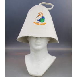 GMMH Filzkappe Saunahut Hut Kappe Saunamütze für Sauna Luchschij Banzik Filzhut 4250888306275