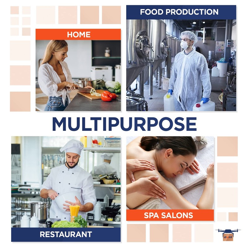 Amazing Supply 1000 Pack Blue Disposable Nylon Hair Nets 24"