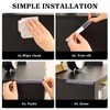 Rubber Chair Wall Protector from Chair Back, 6 Pack Clear