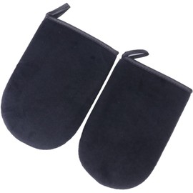 2piezas Guantes Autobronceadores Aplicadores De Autobronceadora Negros Bronceado Natural