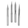 4Pcs VShaped Carving Cutter 2Edged Engraving Bit 4x0.3x15°/4x0.3x20°/4x0.3x25°/4x0.3x30°