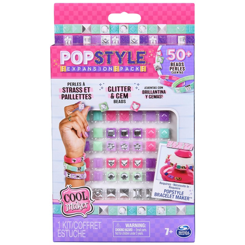 Cool MAKER PopStyle Bracelet Maker Expansion Kit, Over 50 Beads,
