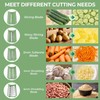 SUSTEAS Rotary Vegetable Chopper - 5 Blades, Suction Base, Handle,