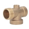 4 Ways Water Hose Splitter Brass G1in Pipe Adapter Connector