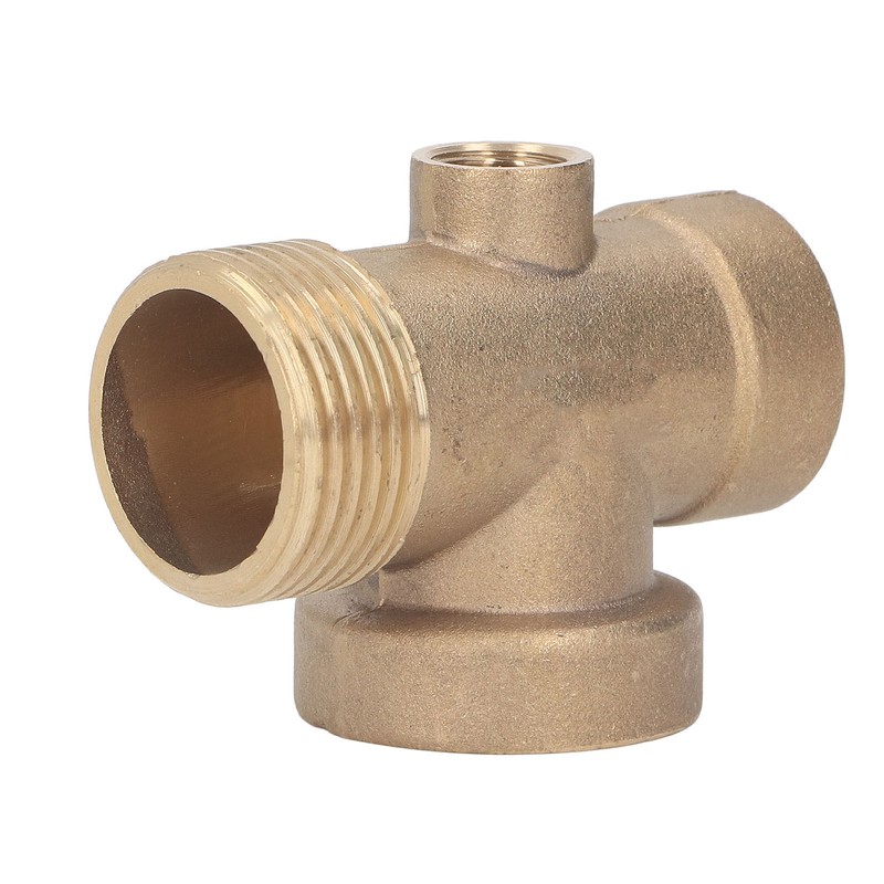 4 Ways Water Hose Splitter Brass G1in Pipe Adapter Connector