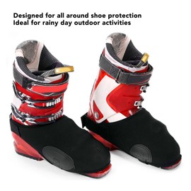 Neoprene Ski Boot Covers, Warm Windproof Snow Shoes Protector with Elastic Binding, Outdoor Ski Boot Covers Protective for Ski Shoes