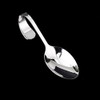 Bluelover Stainless Steel Curved Handle Spoon Fork Cutlery Tableware Ellipse