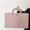 PU Laptop Sleeve Pink with Handle Protective Case Laptop Bag(14