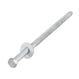 HROMIGRY 1/2" x 8" Lag Bolts (12 Pcs) Lag Screws for Wood, Hot Dip Galvanized, Hex Head with Washers