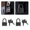 SuKeYuan 10 Pcs Mini PadlocksCute Diary Padlocks Black Small Luggage