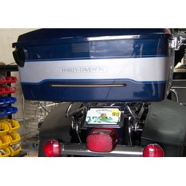 Chrome Glow FA-11-A-C LED Flexible Array Motorcycle Light Bar with Center Taillight and Amber Turn Signals - Clear Lens 11 Inches