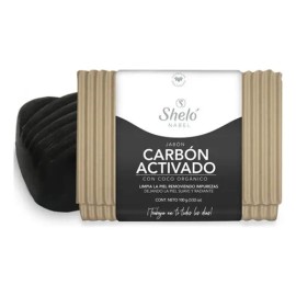 Jabón Sheló Nabel Carbón Activado Limpieza Exfoliante Rostro Graso 100g                                                                               