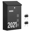 LAND·VOI Wall Mounted Mailbox with 4 Keys, Post Box for