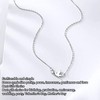 Silver Pendant Necklace Beautiful Elegant Adjustable Cute Dove Bird Pendant