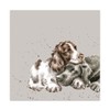 Wrendale Designs Growing Old Together Spaniel & Lanrador Napkins 33cm