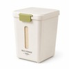 Beige Plastic Kitchen Storage Containers with Lids