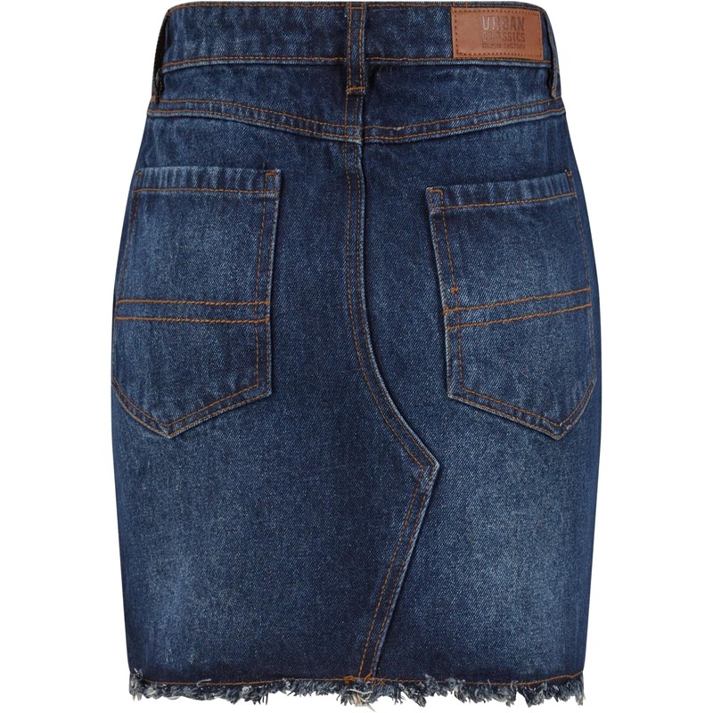Urban Classics Women's Skirt, New Dark Blue Washed