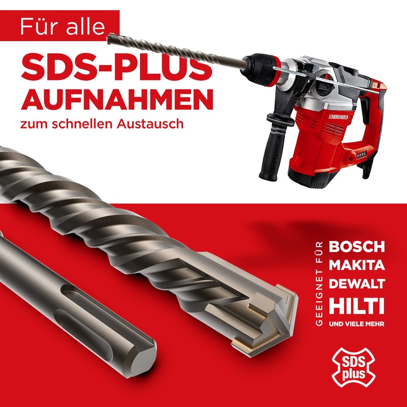 Schwabenbach ® SDS Plus Concrete Drill Bit Set – Super