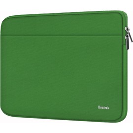 Laptop Sleeve 17 Inch, Shockproof Protective Notebook Case with Accessory Pocket, Briefcase Carrying Bag Compatible with 17-17.3 Inch Laptop, Computer, Notebook, Green