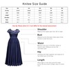 Knitee Women's Plus Size Sequin Floral Lace Formal Bridesmaid Party
