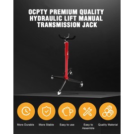 Ocpty 1100 Lbs Manual Hydraulic Transmission Floor Jack Foot Pump Spring Loaded Transmission Jack