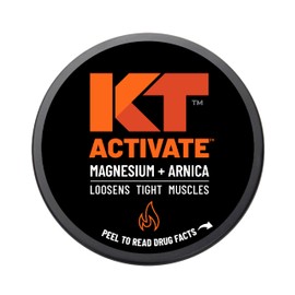 KT Health, Magnesium Cream, Activate - Warms & Loosens Tight Muscles - Use Pre-Workout to Reduce Stiffness