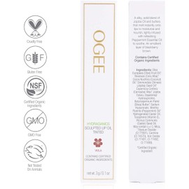 Ogee Tinted Sculpted Lip Oil - Made with 100% Organic Coconut Oil, Jojoba Oil, and Vitamin E - Best as Lip Balm, Lip Color or Lip Treatment - VIOLA