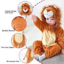Doladola Unisex Baby Animal Romper for Spring, Autumn and Winter. -