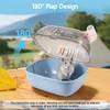 Small Animal Carrier Cage with Water Bottle, Portable Hamster Travel