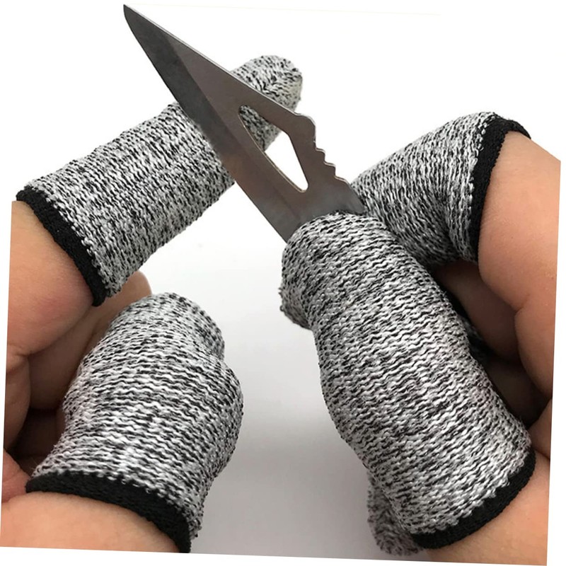 BESPORTBLE 10pcs Anti-cut Finger Cots Cut Resistant Protective Sleeves for