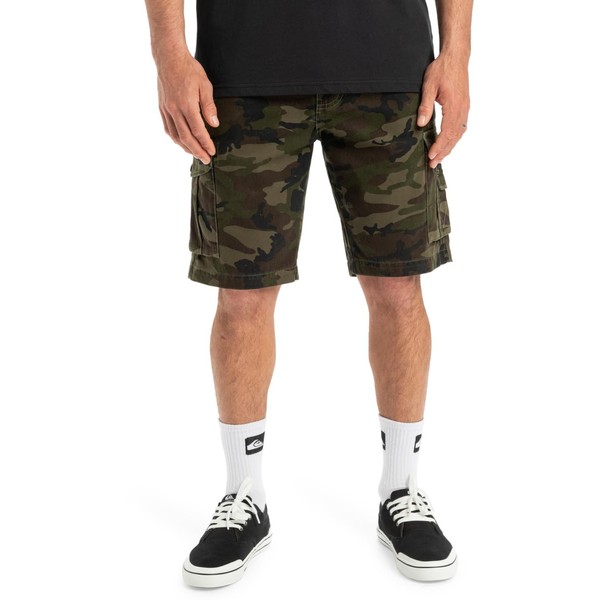Quiksilver Men's Crucial Battle Cargo Walk Shorts, Camouflage print crucial
