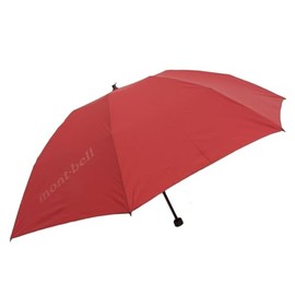 Montbell 1128702 Folding Umbrella, Men's, Women's, Trekking Umbrella, 60, Red (RD)