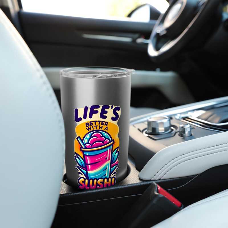 Slushi - Life's Better With a Slush! Stainless Steel Insulated