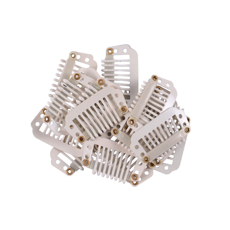 24 pcs/lot 28mm 8-teeth Metal Wig Clips Wig Hair Extension
