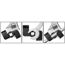 Hedume 3 Pack Universal Wrench Extender Adapter for 1/2 Inch Drive Breaker Bars/21 mm Hex Drive, Wrench Extension Tool for Cheater Bar, Extend Wrenches Tool to Leverage over Stubborn Nuts, Bolts