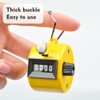 HOMYY 6Pcs Colour Clicker Counter,Tally 4-Dight Knitting Row Counter,Abs Handheld