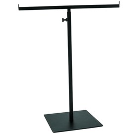 ciciment Purse Display Stand - Adjustable T-Bar Metal Handbag Rack with Double Hook Holder for Jewelry, Necklace, and Scarf - Organizer for Home and Boutique