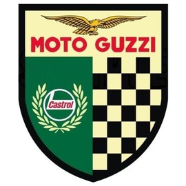Moto Guzzi Shield Retro Sticker Guzzi Cafe Racer Sticker