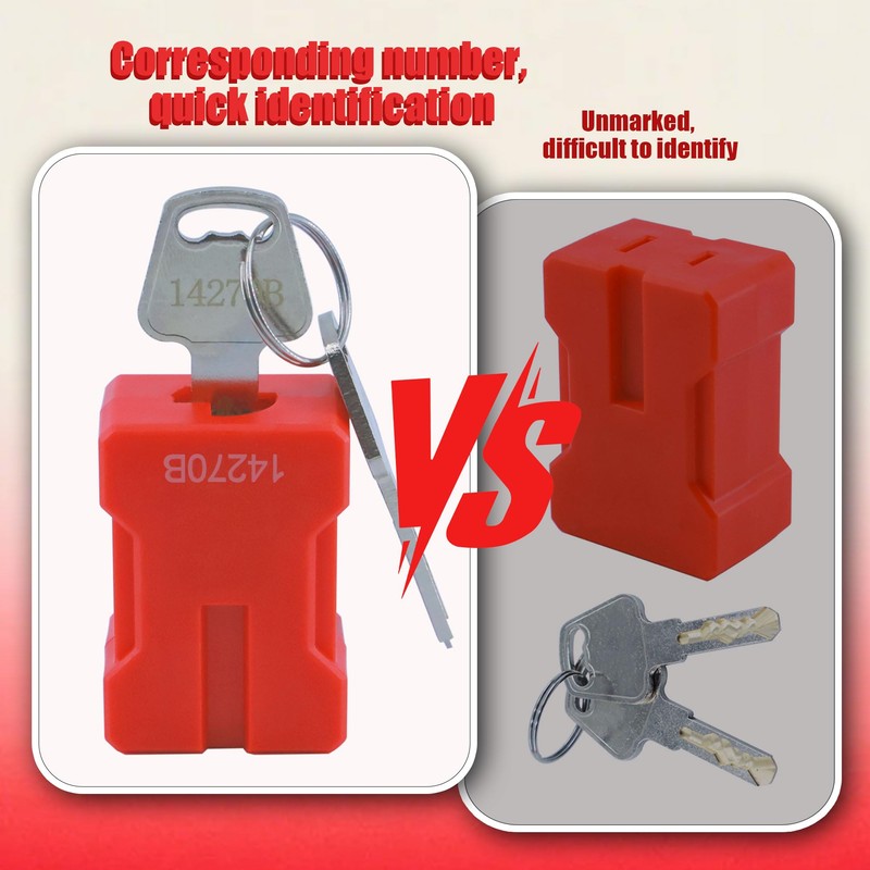 AuRandoo 4PCS Plug Lock Electrical Cord Plug Lockout Device Plug