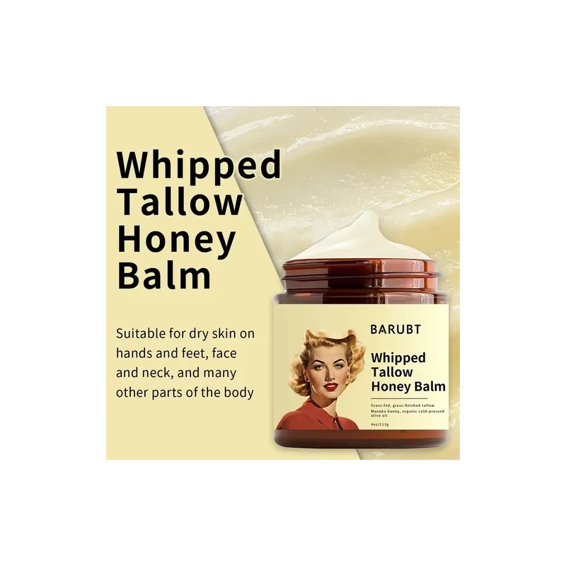 Bálsamo Facial Sebo De Res Miel Crema Hidratante Piel Seca2