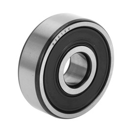 A ABSOPRO 6301VV Rillenkugellager P6 12x37x12mm Geschmierte Lager Doppelgummilippe Schwarz Silberfarben Scooter Skateboard Rad