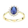 Old English Jewellers 9ct Yellow Gold Blue Sapphire Princess Diana